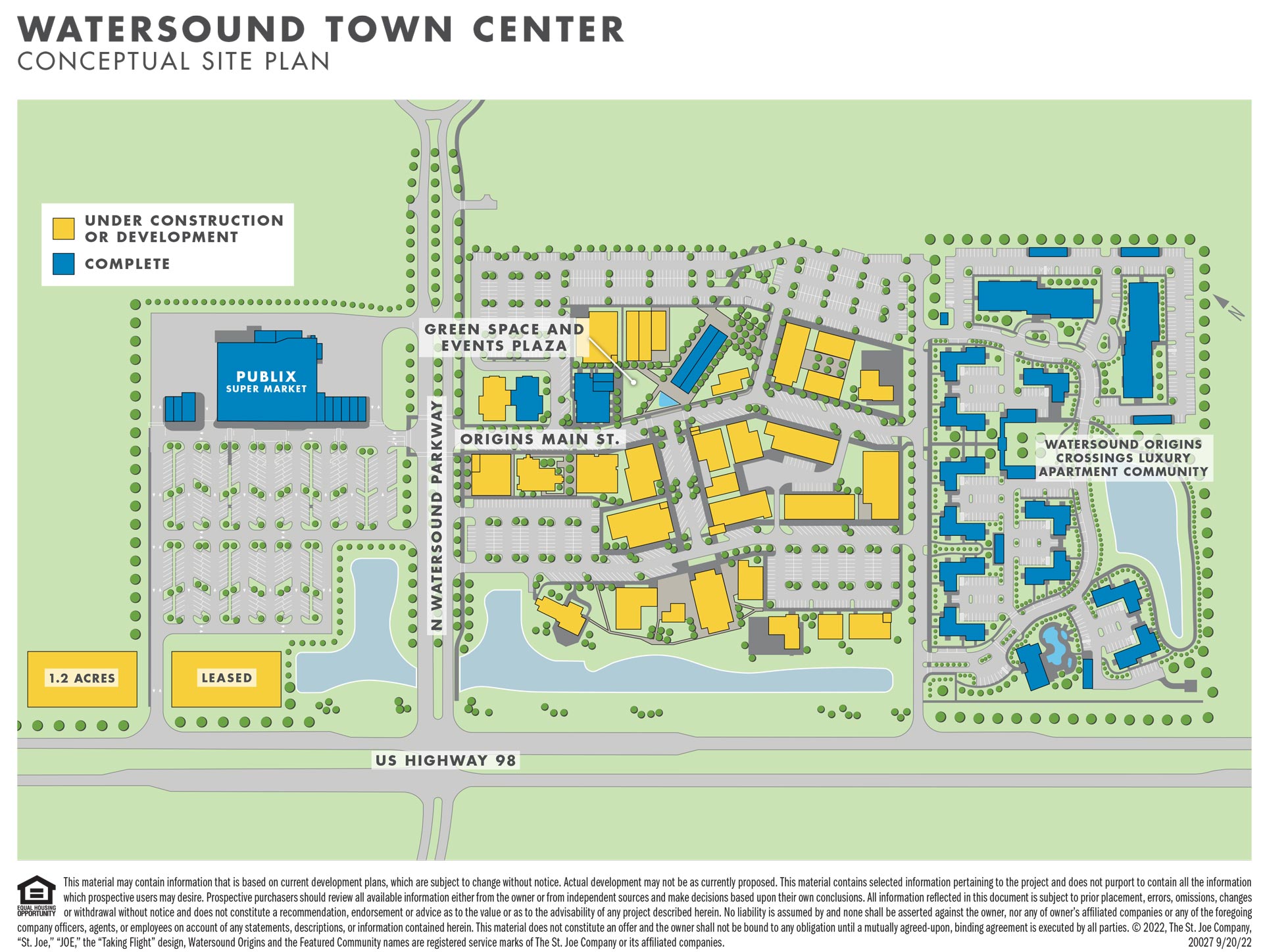 Watersound Town Center Map