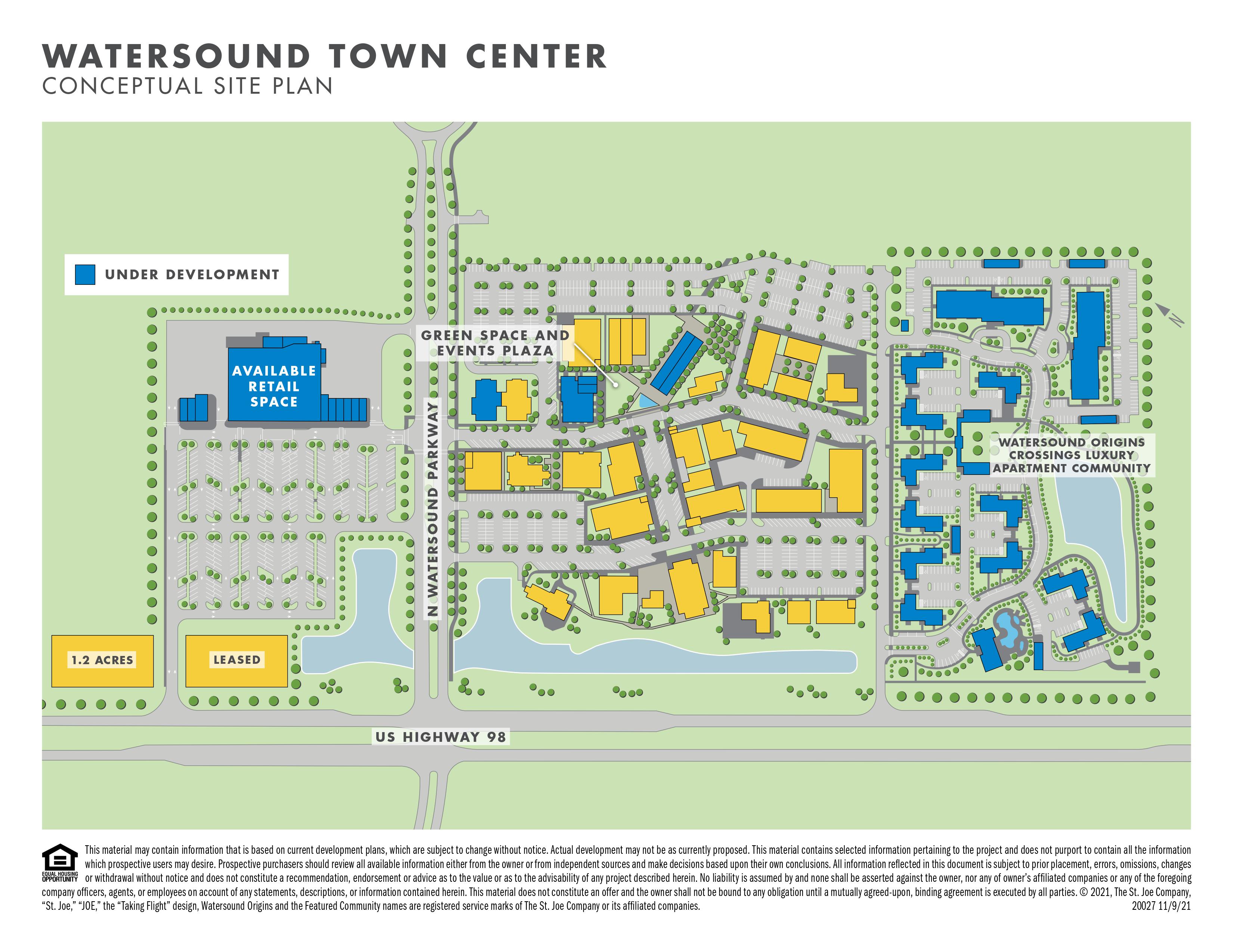 Watersound Town Center Map